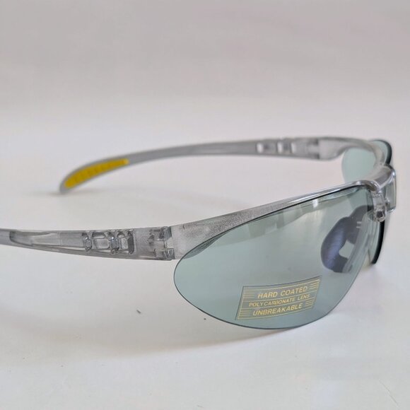 NWT Vintage 90's PC One Piece Designer Sport Sunglasses (Crystal Clear) - Picture 2 of 5